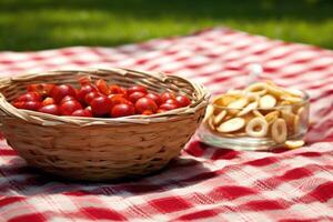 picnic snack Food Photography AI Generated photo