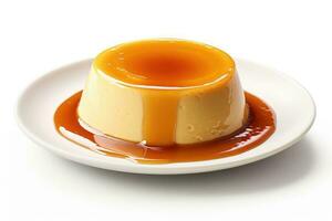 stock photo of french crme caramel food photography AI Generated