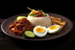 stock photo of nasi uduk food food photographystudio AI Generated