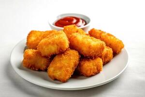 stock photo of chicken nugget food photography AI Generated