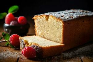 stock photo of pound cake food photography AI Generated