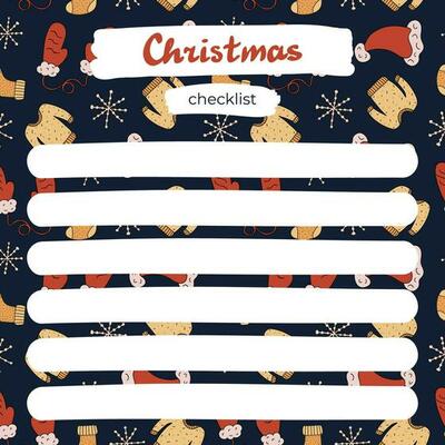Christmas Checklist Vector Art, Icons, and Graphics for Free Download