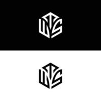 TWS hexagon logo vector, develop, construction, natural, finance logo, real estate, suitable for your company. vector