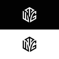 TWG hexagon logo vector, develop, construction, natural, finance logo, real estate, suitable for your company. vector