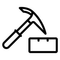 data mining line icon vector