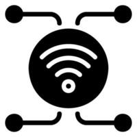 internet of things glyph icon vector