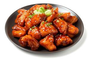 stock photo of korean fried chiken food photography