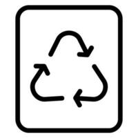 recycle symbol line icon vector