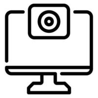 web camera line icon vector