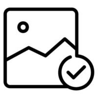 image line icon vector