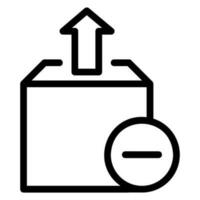 delete line icon vector