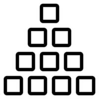 unstructured data line icon vector