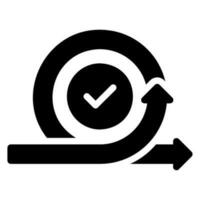 agile glyph icon vector