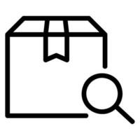 magnifying glass line icon vector