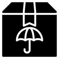 keep dry glyph icon vector