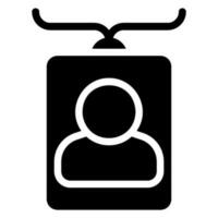 id glyph icon vector