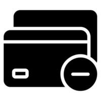 delete glyph icon vector