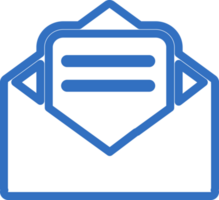 Email message icon line design, monoline icons. png