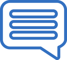 Message icon line design, monoline icons. png