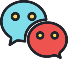 Chat message flat icon. png