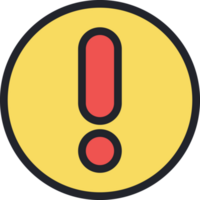 Warn flat icon. png