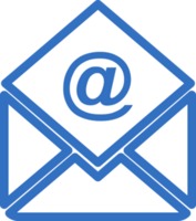 Email message icon line design, monoline icons. png