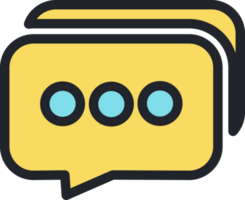 Chat message flat icon. png