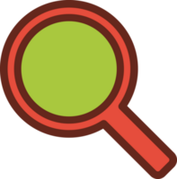 Search flat icon 3 colors. png