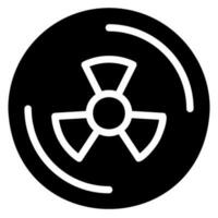 radiation glyph icon vector