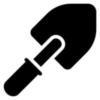 trowel glyph icon vector