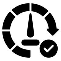 performance glyph icon vector