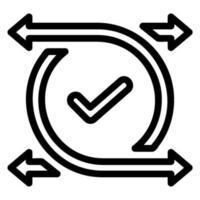 agile line icon vector