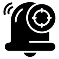 target glyph icon vector