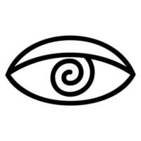 eye line icon vector