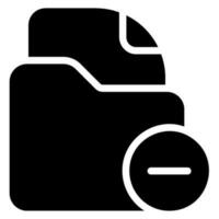 delete glyph icon vector