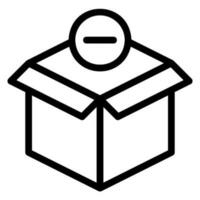 delete line icon vector