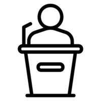 candidate line icon vector