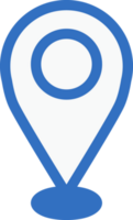 check in location icon line design, monoline icons. png