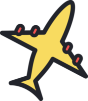 Airplane flat icon. png