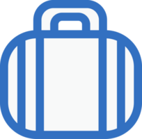 travel luggage icon line design, monoline icons. png