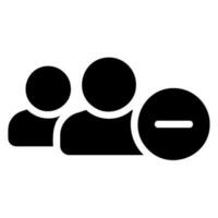 delete glyph icon vector