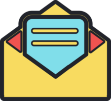 Email message flat icon. png