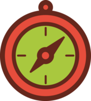 compass flat icon 3 colors. png