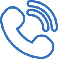 Phone call icon line design, monoline icons. png