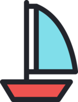 sailboat flat icon. png