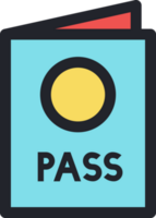 passport flat icon. png