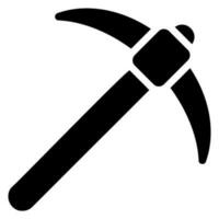 pickaxe glyph icon vector