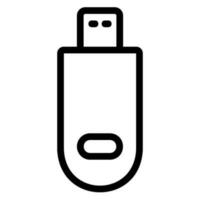 flashdisk line icon vector