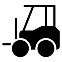 forklift glyph icon vector