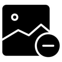 delete glyph icon vector